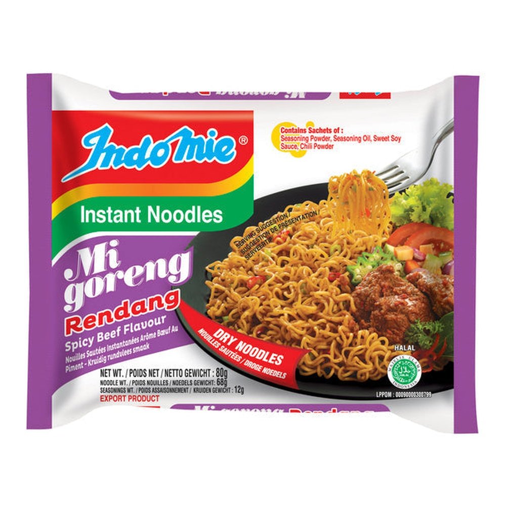 Indomie Instant Noodle Mi Goreng Rendang, 91 Gram (1 pcs) - UD