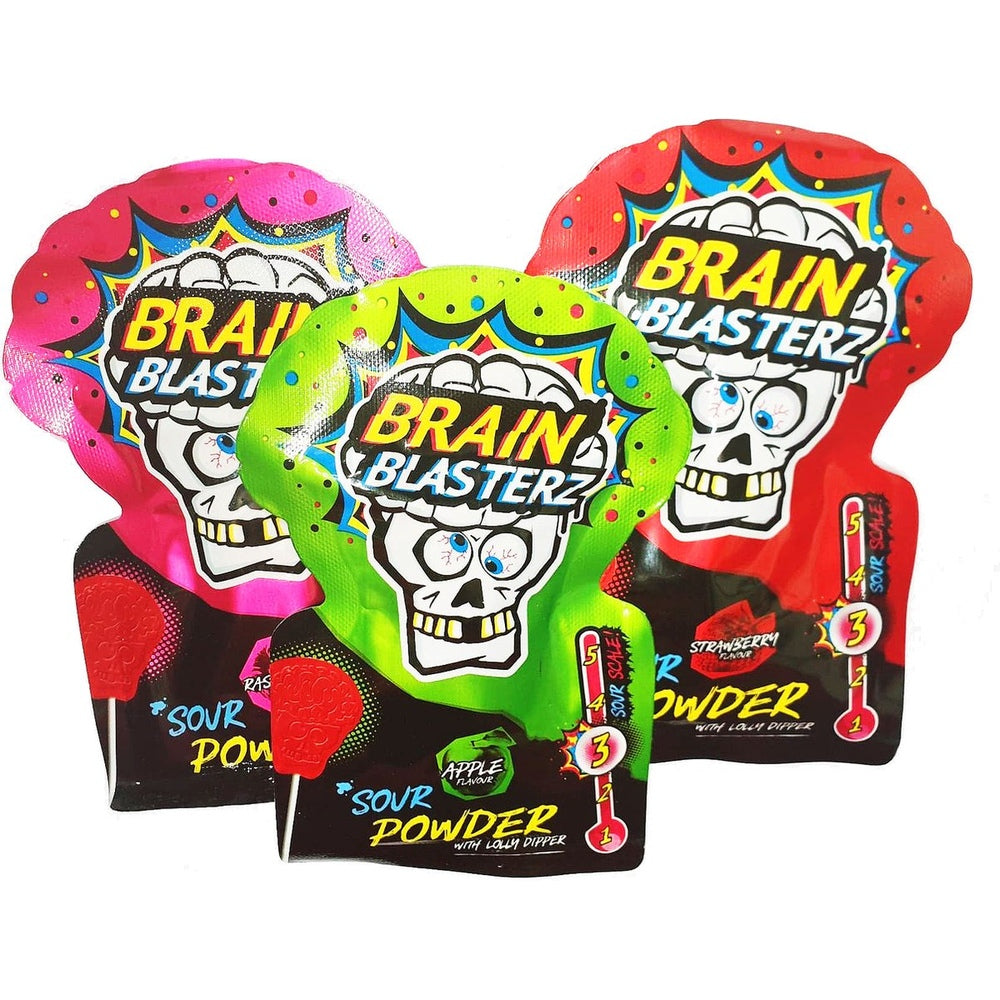 Brain Blasterz Sour Powder With Lolly Dipper - My American Shop