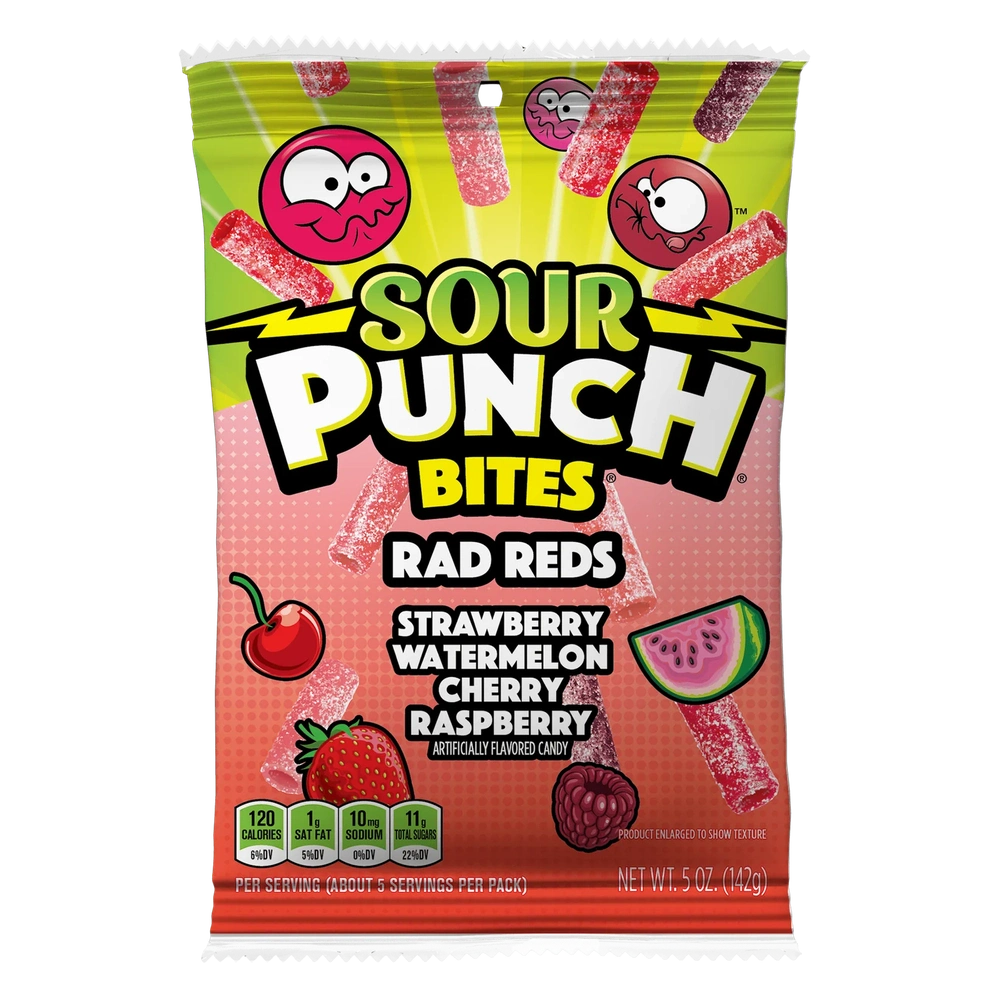 Sour Punch Bites Rad Reds - My American Shop