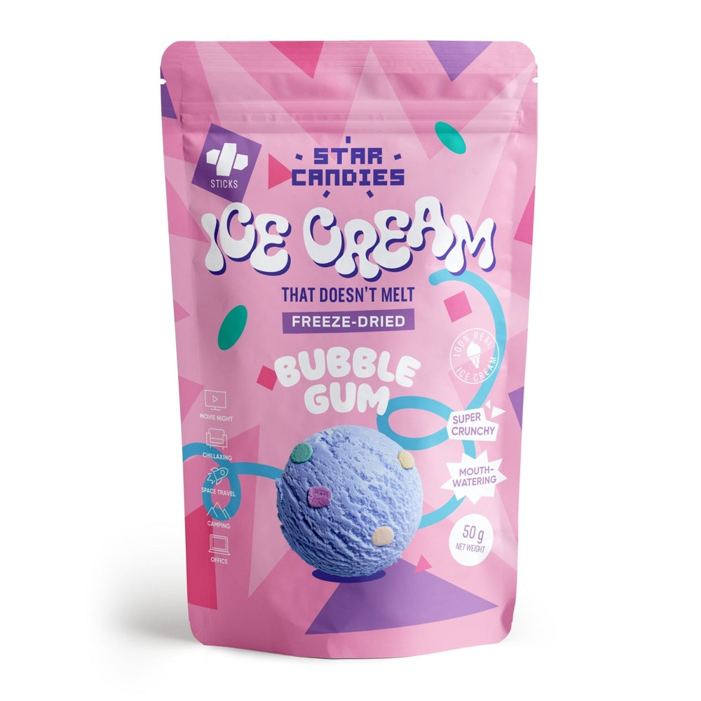 Star Candies Freeze-Dried Ice Cream Bubble Gum