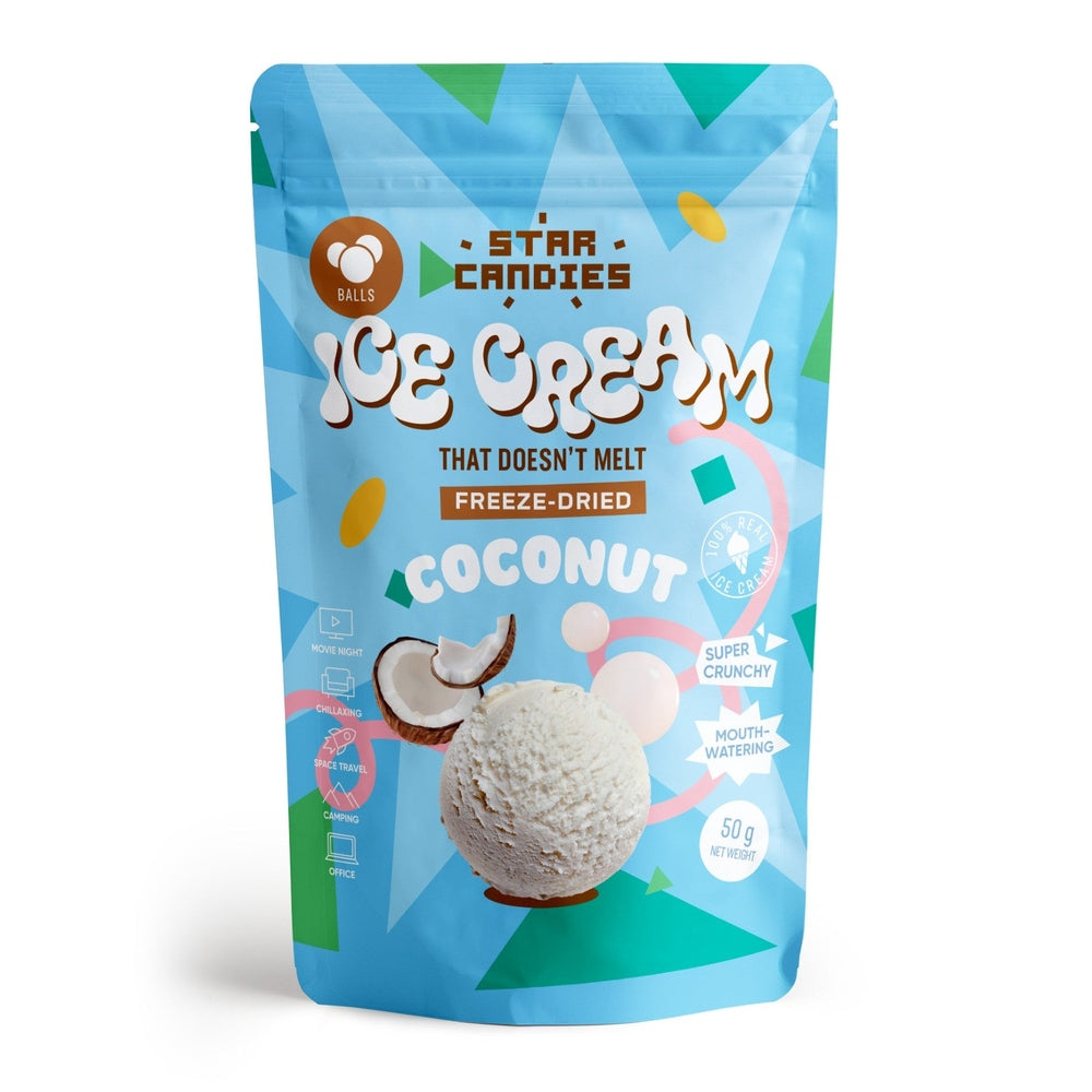 Star Candies Freeze-Dried Ice Cream Coconut